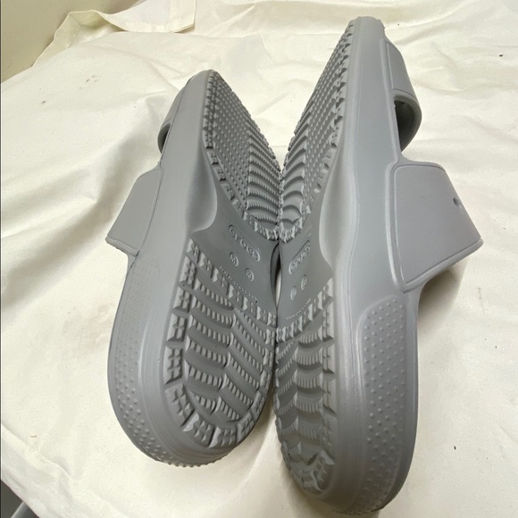 Crocs Iconic Comfort Light Grey Slide Sandals Men’s Size 13 - Picture 5 of 5